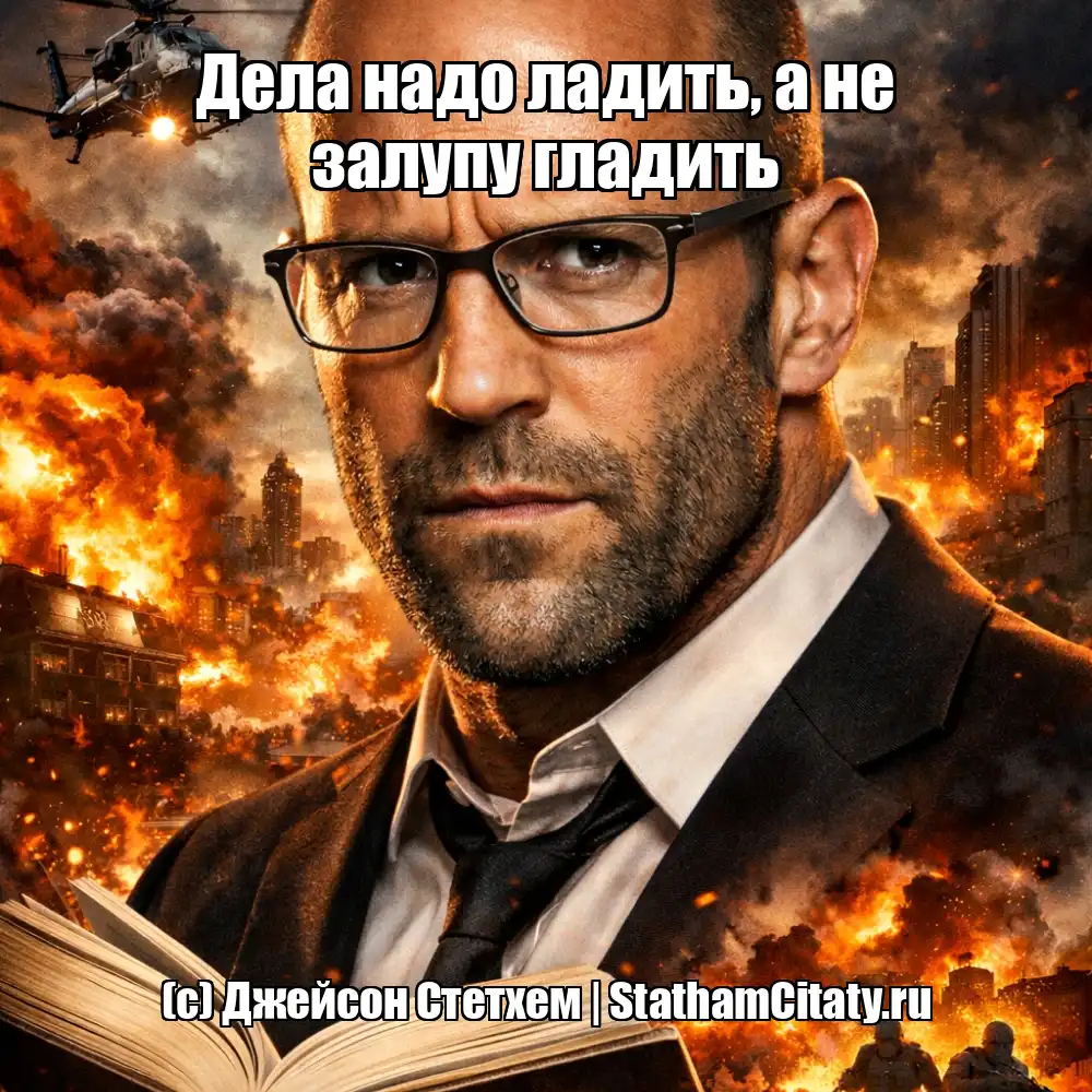 Дела надо ладить, а не залупу гладить  (с) Джейсон Стетхем