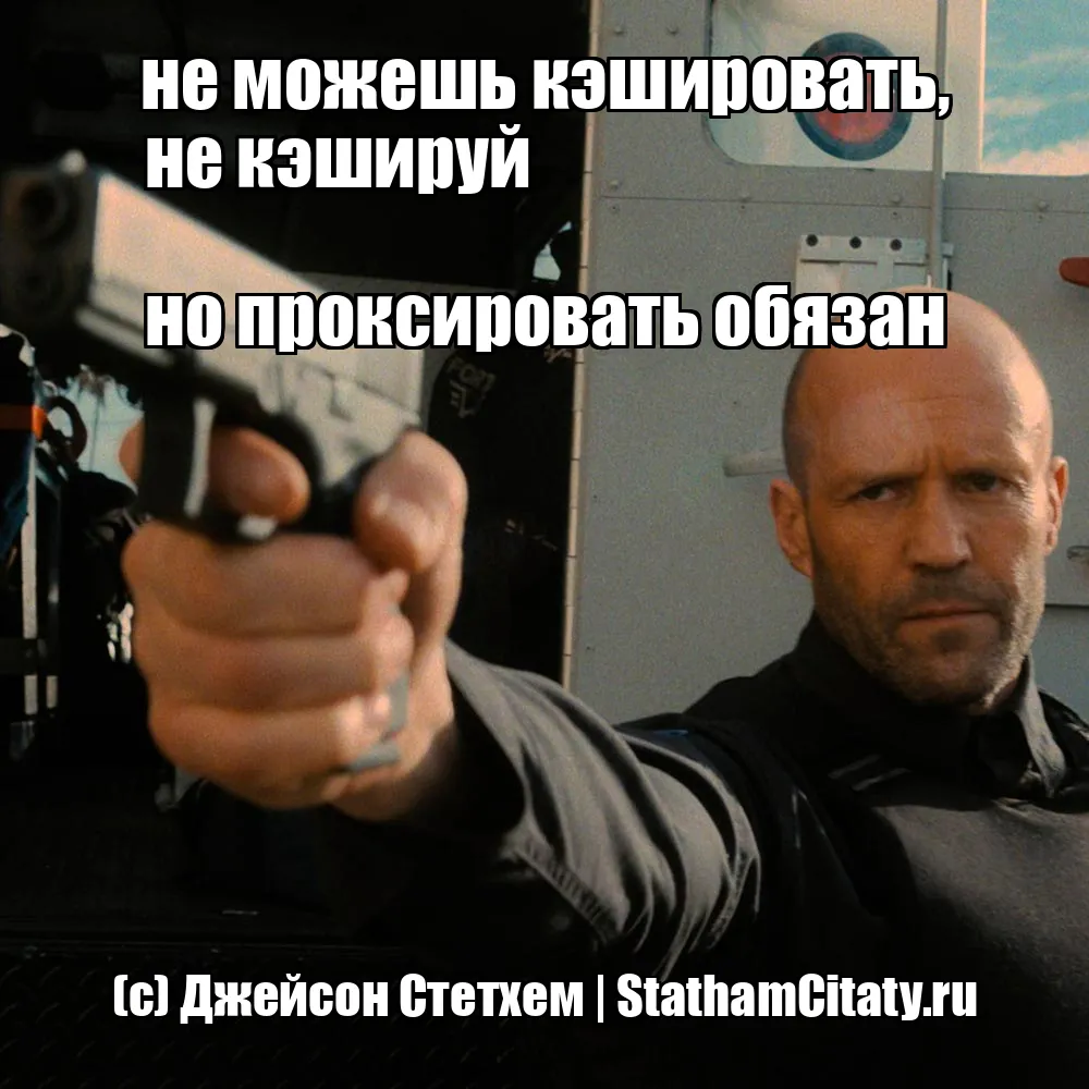 не можешь кэшировать, не кэшируй

но проксировать обязан  (с) Джейсон Стетхем