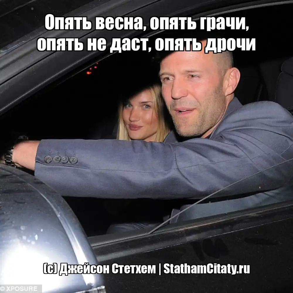 Опять весна, опять грачи, опять не даст, опять дрочи  (с) Джейсон Стетхем